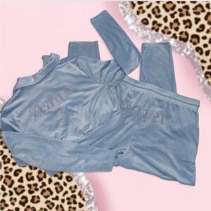 Velour ANGEL Tracksuit set with rhinestones